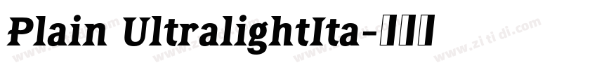 Plain UltralightIta字体转换 Plain UltralightIta字体转换